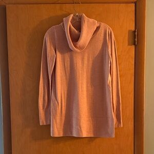 LOFT Soft Pink Cowl Neck Sweater